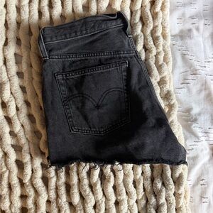 Levi's Black Jean Shorts